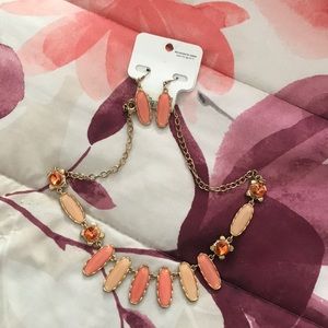 Matching earrings and necklace set